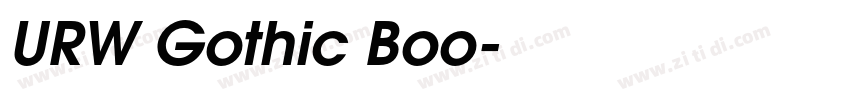 URW Gothic Boo字体转换